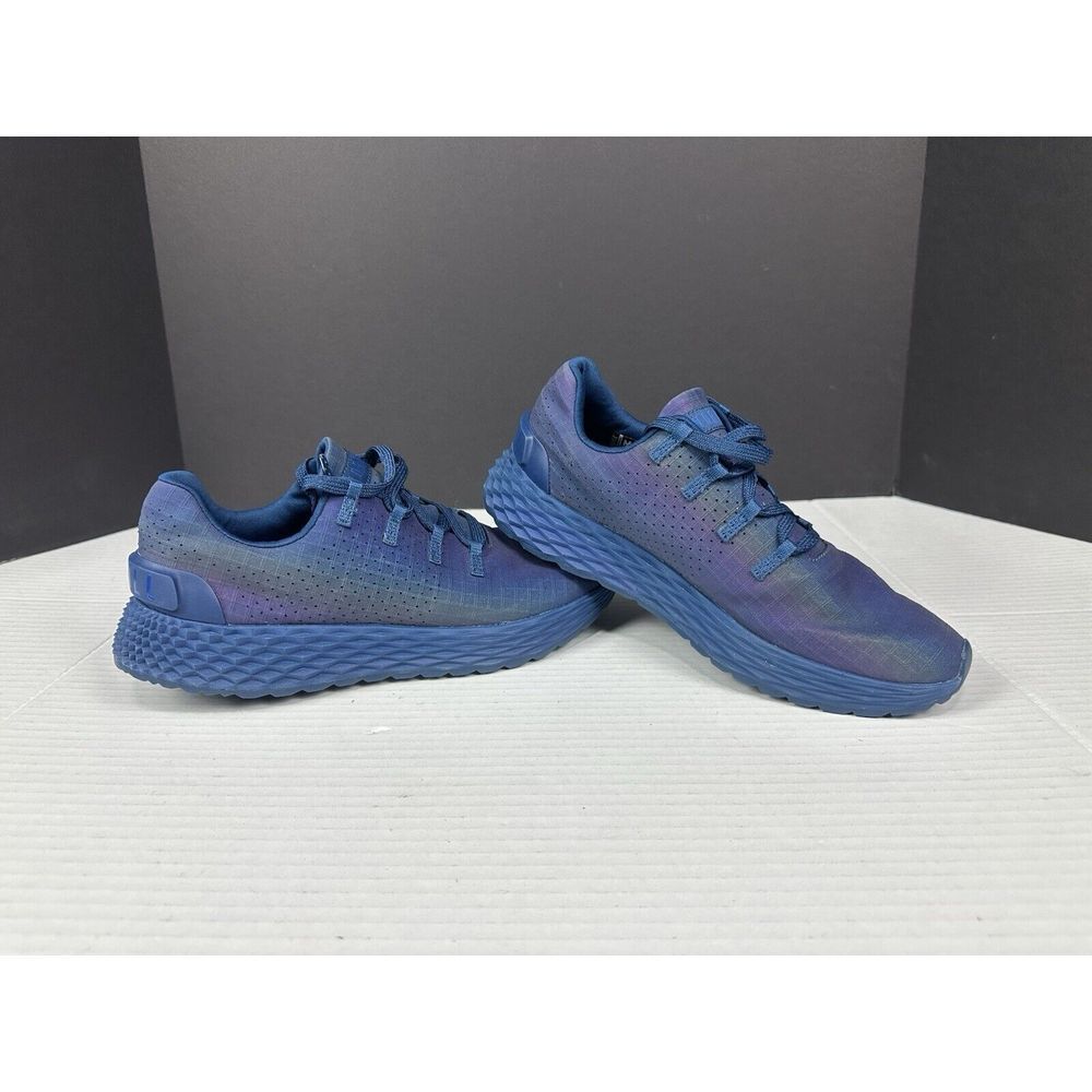 NoBull Ripstop Runners Sneakers Iridescent Blue Women's Size 7